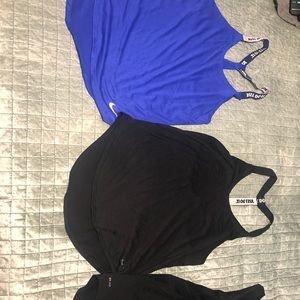 Set of three Nike racer back tanks